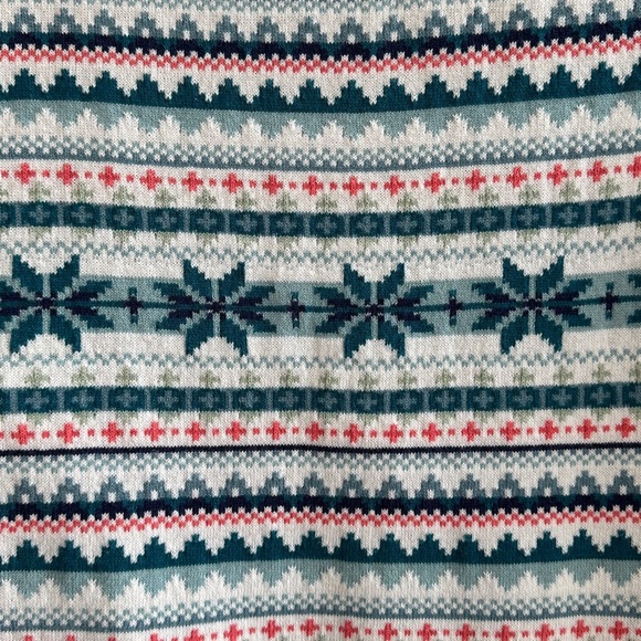 Talbots Petites Fair Isle Mockneck Pullover Sweater, Size Medium - Picture 11 of 15